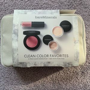 Bare Minerals Clean Color Makeup Set w/ Zip Bag